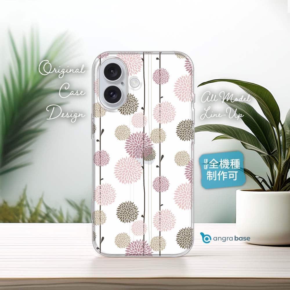 iPhone17e/iPhone17/iPhone Air 花柄 全機種対応☆TPUケース 菊 牡丹 花 | 1枚目