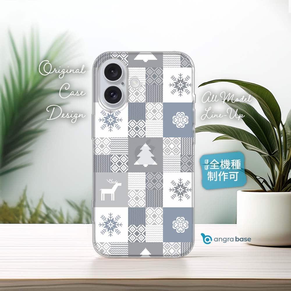 iPhone17e/iPhone17 北欧デザイン 全機種対応☆TPUケース ノルディック柄 スクエア | 1枚目