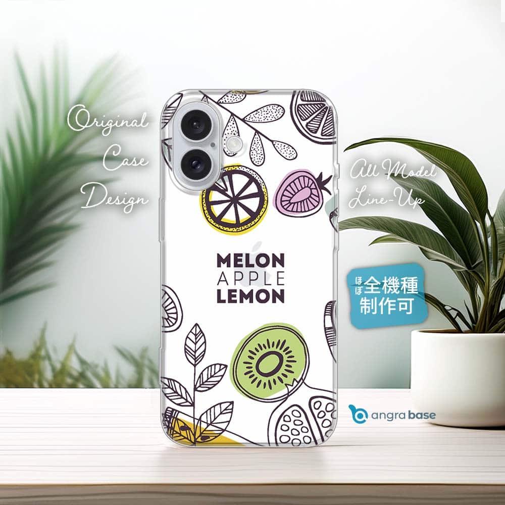 iPhone17e/iPhone17 かわいい 全機種対応☆TPUケース カフェ風 レモン キウイ イチゴ | 1枚目