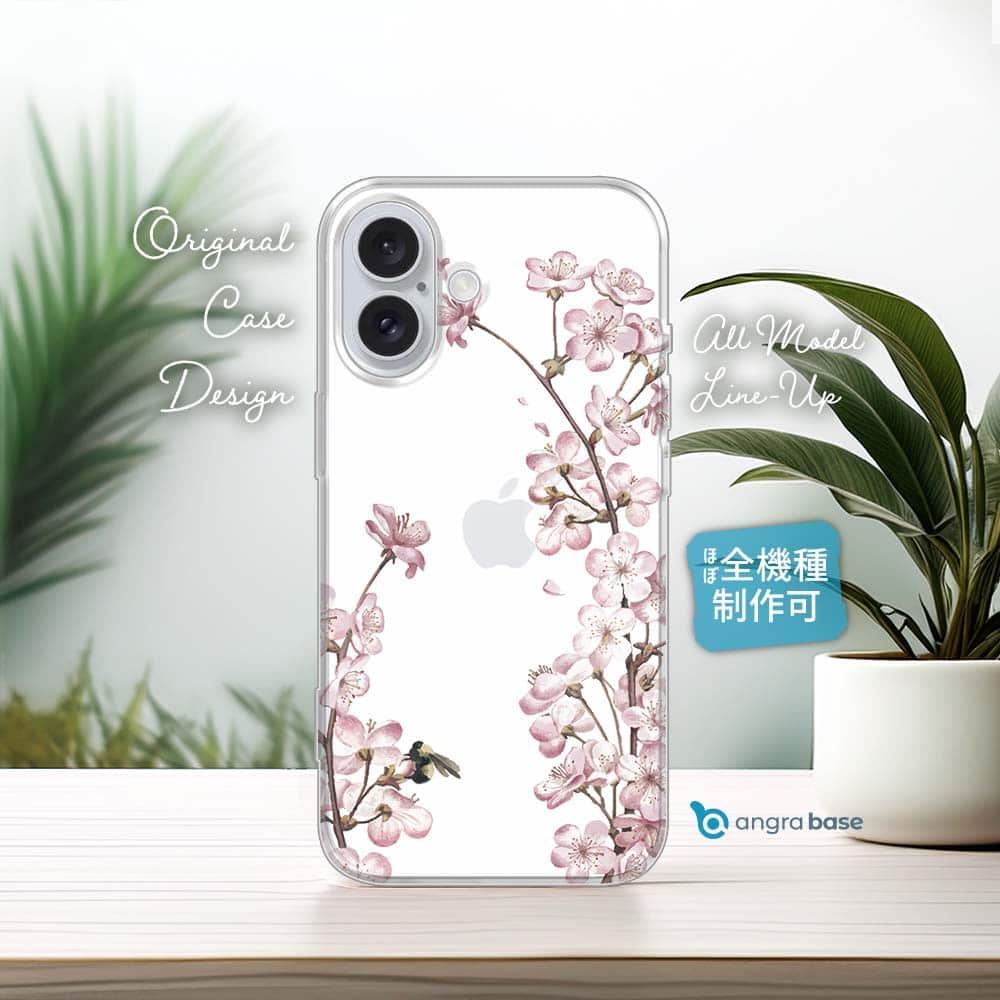 iPhone17e/iPhone17/iPhone Air 花柄 全機種対応☆TPUケース チェリーブラッサム | 1枚目