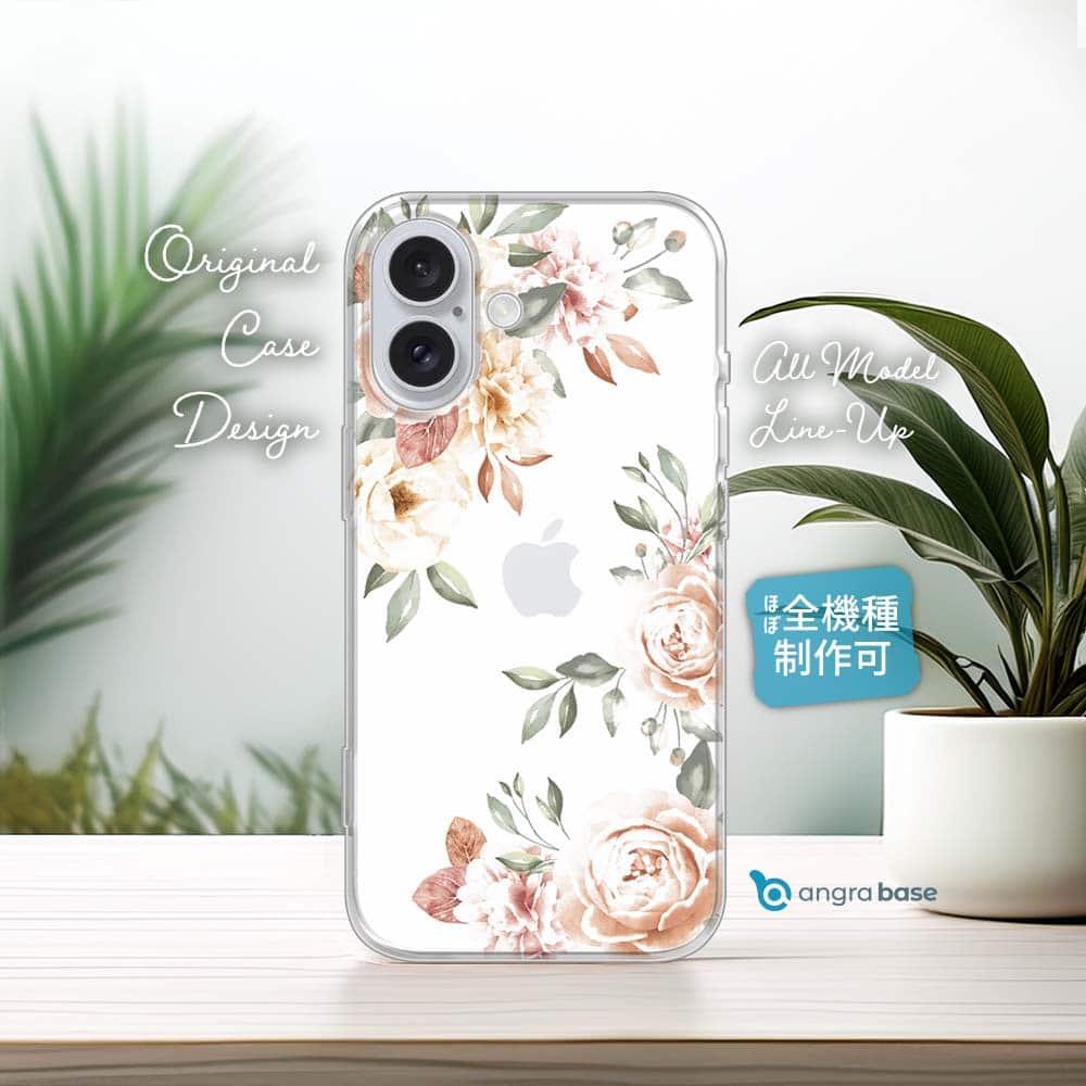 iPhone17e/iPhone17/iPhone Air 花柄 全機種対応☆TPUケース ビンテージフローラル | 1枚目