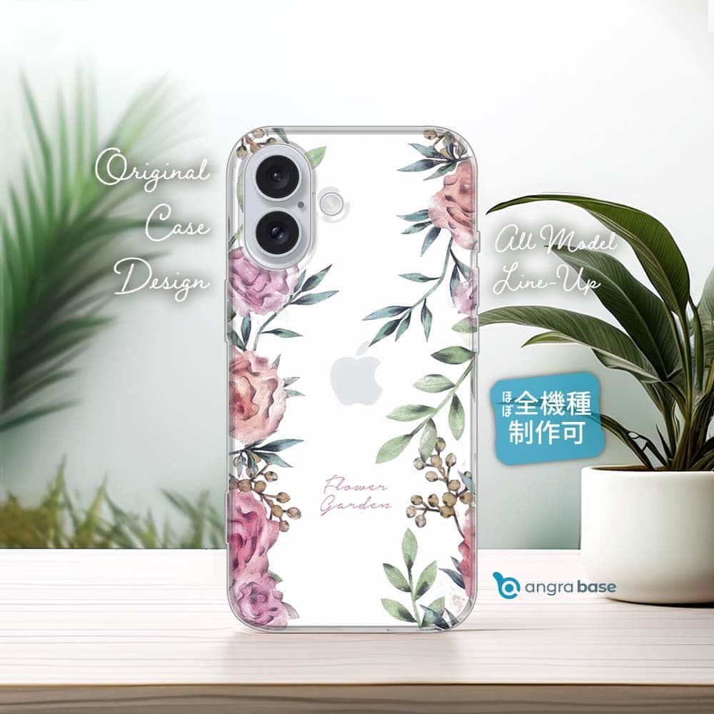 iPhone17e/iPhone17/iPhoneAir 花柄 全機種対応☆TPUケース フラワーガーデン | 1枚目