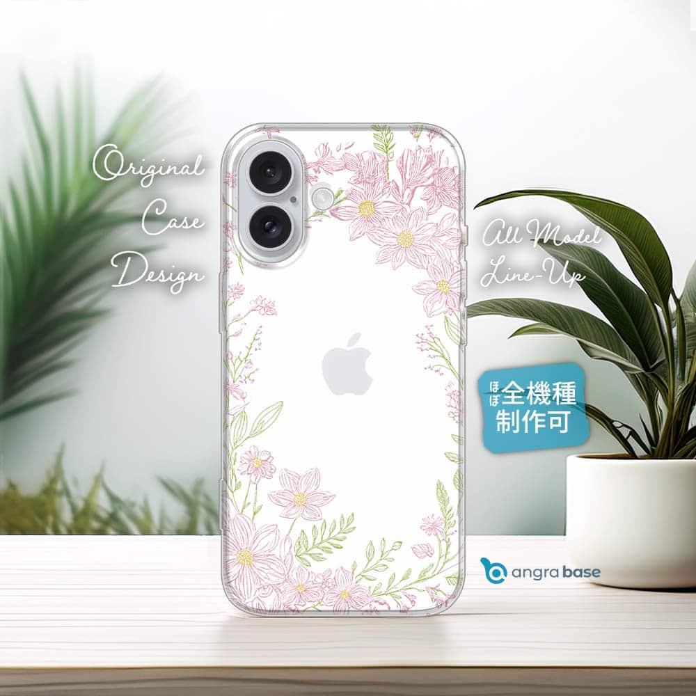 iPhone17e/iPhone17/iPhoneAir 花柄 全機種対応☆TPUケース No Name Flower | 1枚目