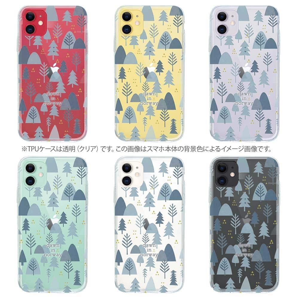 iPhone17e/iPhone17/iPhoneAir 森 全機種対応☆TPUケース 北欧デザイン ノルウェーの夜明 | 9枚目