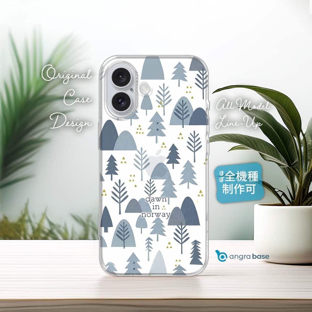 iPhone16e/Pixel9a/iPhone16Pro 森 全機種対応☆TPUケース 北欧デザイン ノルウェーの夜明1枚目の画像