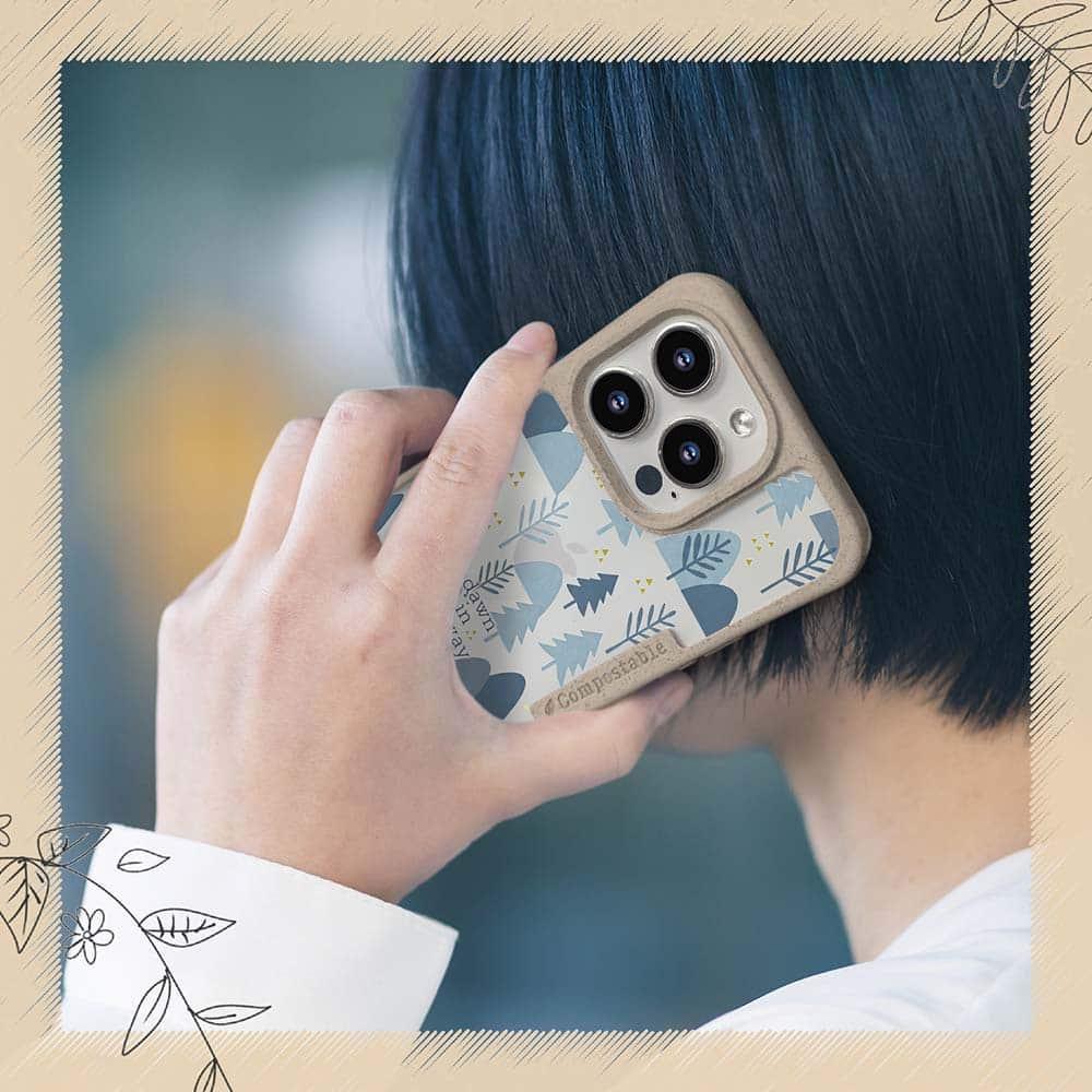 iPhone16/iPhone16e/iPhone16 Pro 森 コンポスケース 北欧デザイン ノルウェーの夜明 | 8枚目