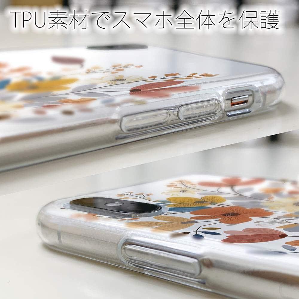 iPhone17e/iPhone17/iPhoneAir 花柄 全機種対応☆TPUケース 北欧パステルカラーの花 | 5枚目