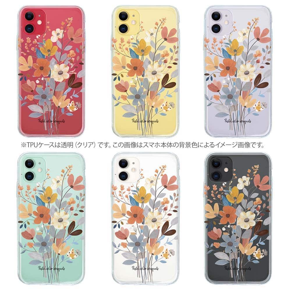 iPhone17e/iPhone17/iPhoneAir 花柄 全機種対応☆TPUケース 北欧パステルカラーの花 | 9枚目