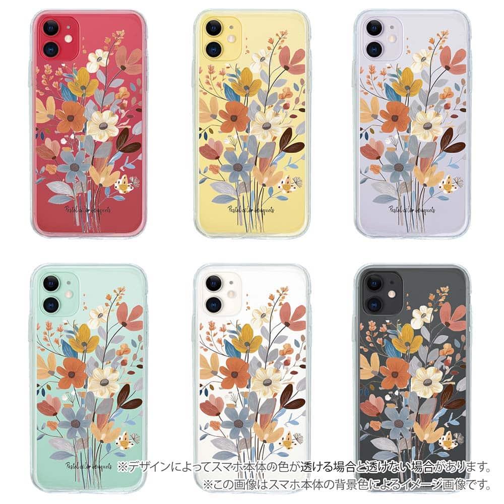 iPhone17e/iPhone17 花柄 全機種対応☆【インナーシート/デザインシート】 北欧パステルカラーの花 | 5枚目