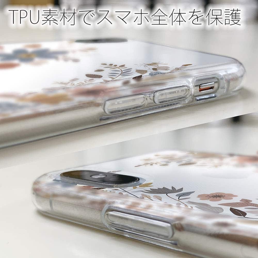 iPhone17e/iPhone17/iPhoneAir 花柄 全機種対応☆TPUケース 北欧くすみカラーの花 | 5枚目