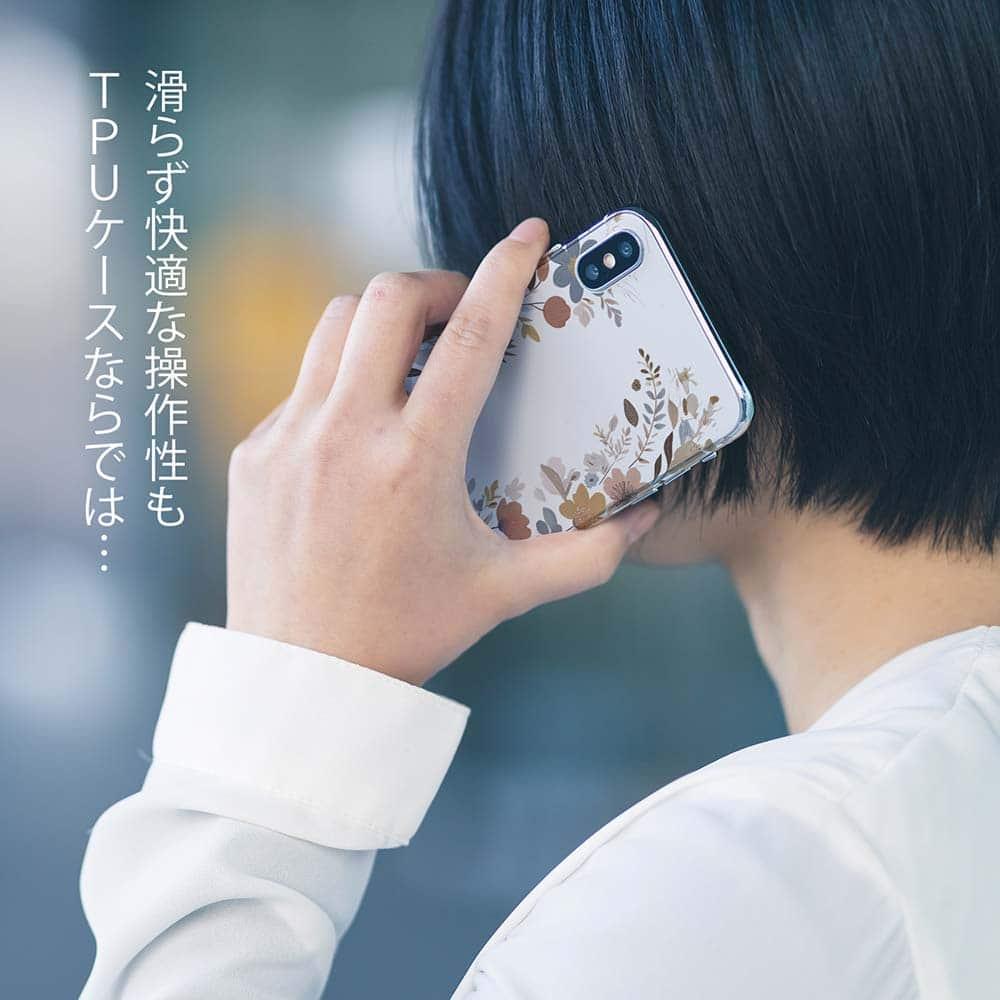 iPhone17e/iPhone17/iPhoneAir 花柄 全機種対応☆TPUケース 北欧くすみカラーの花 | 7枚目