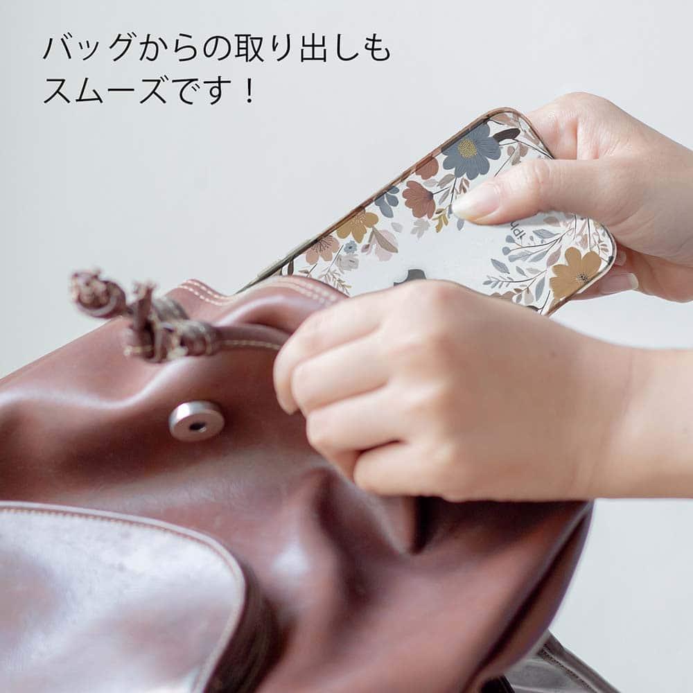 iPhone17e/iPhone17/iPhoneAir 花柄 全機種対応☆TPUケース 北欧くすみカラーの花 | 8枚目