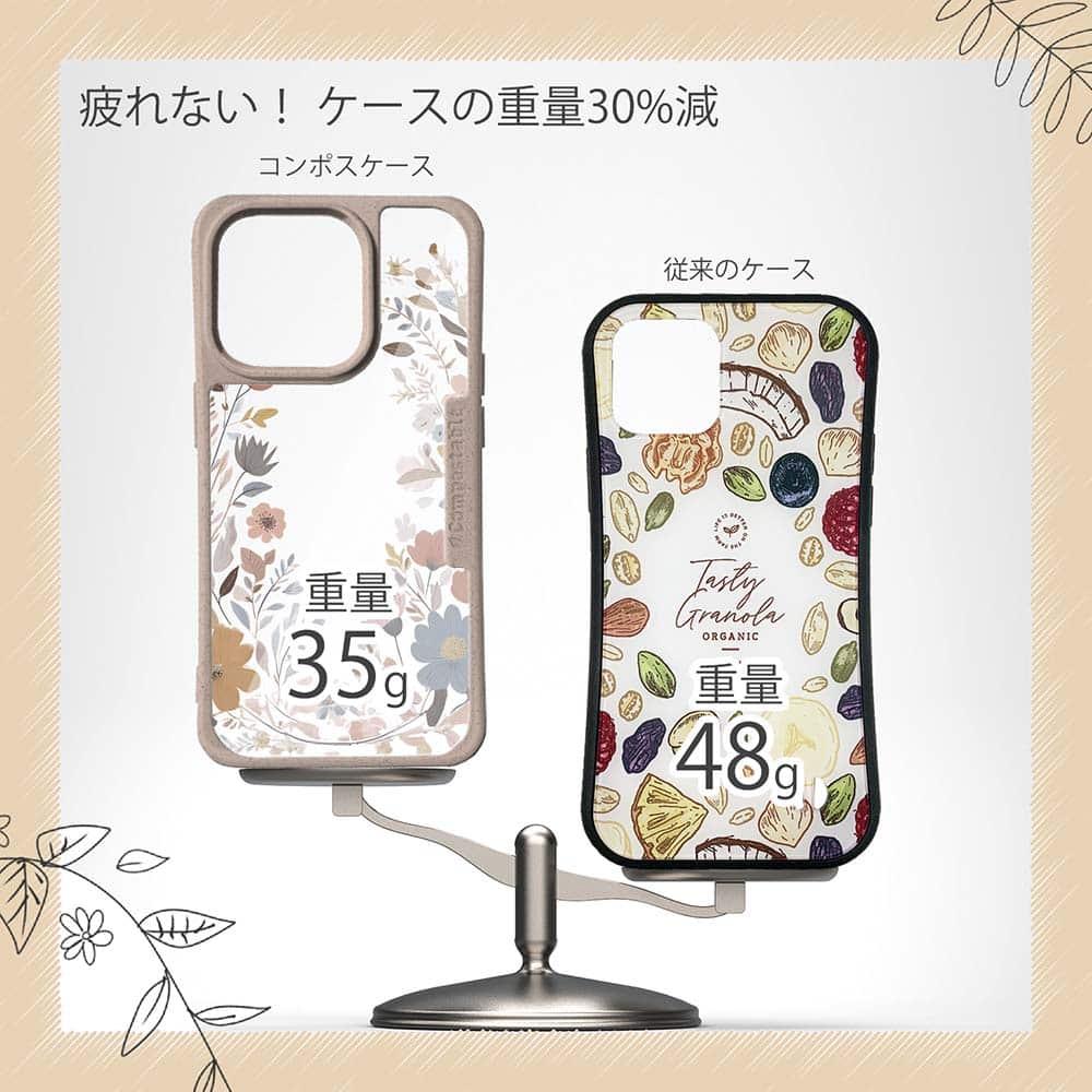 iPhone16/iPhone16e/iPhone16 Pro 花柄 コンポスケース 北欧くすみカラーの花 | 9枚目