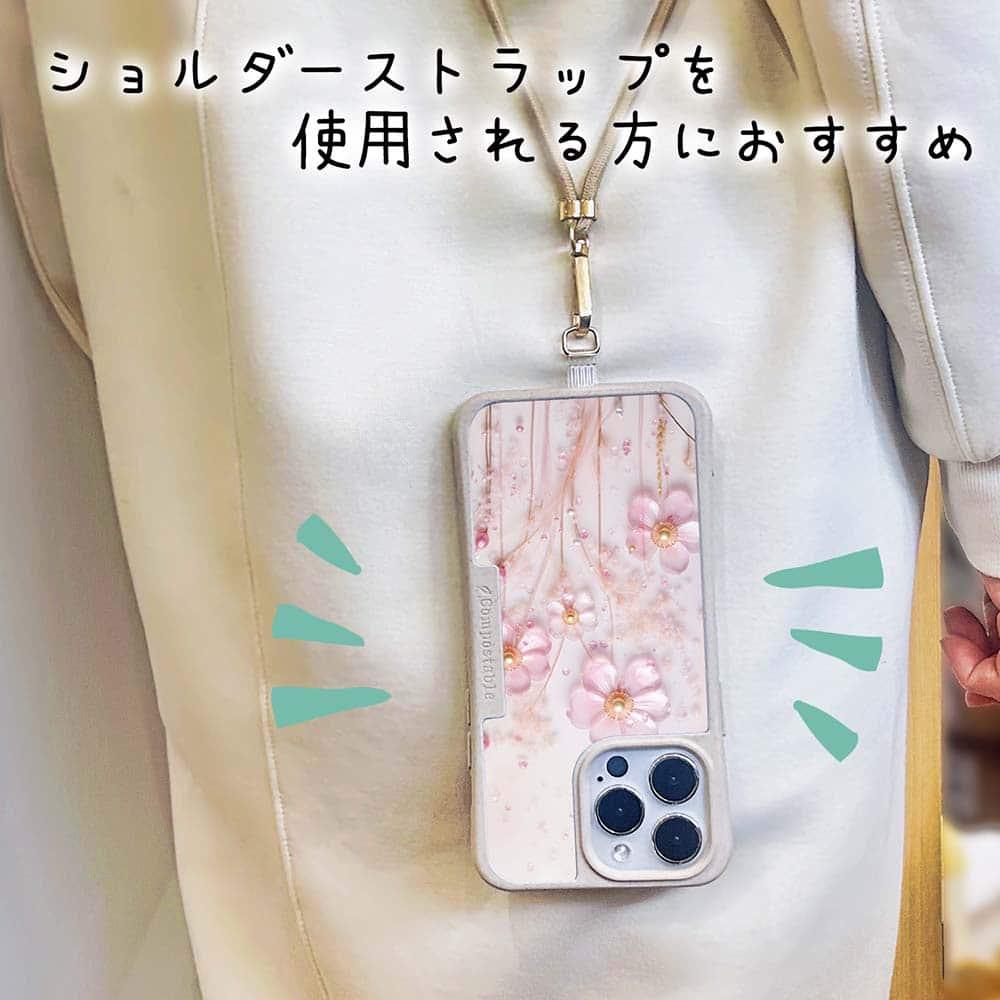 iPhone17 花柄 全機種対応☆【インナーシート/デザインシート】 プラスチックフラワー ピンクNo2 | 9枚目