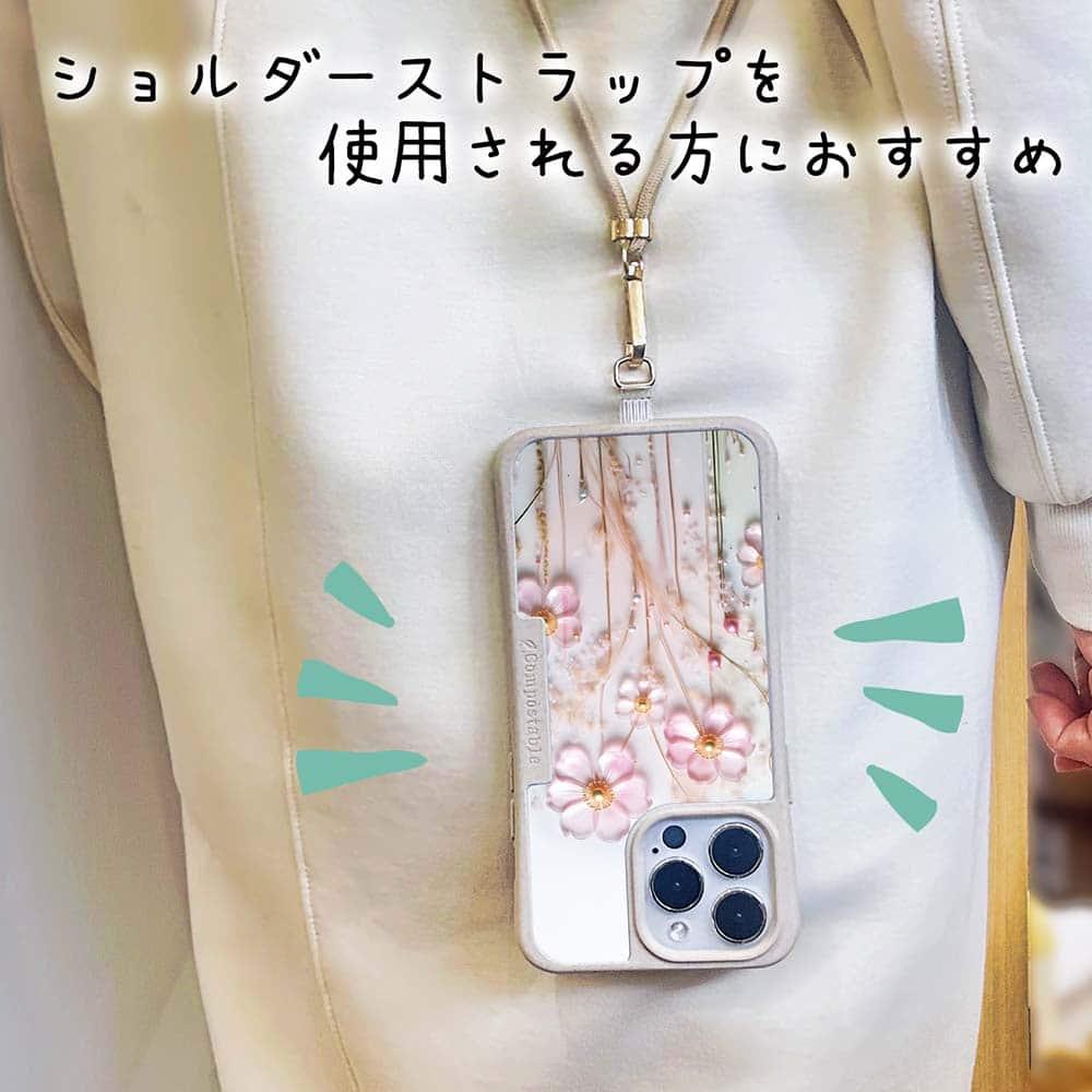 iPhone17 花柄 全機種対応☆【インナーシート/デザインシート】 プラスチックフラワー ピンクNo1 | 9枚目