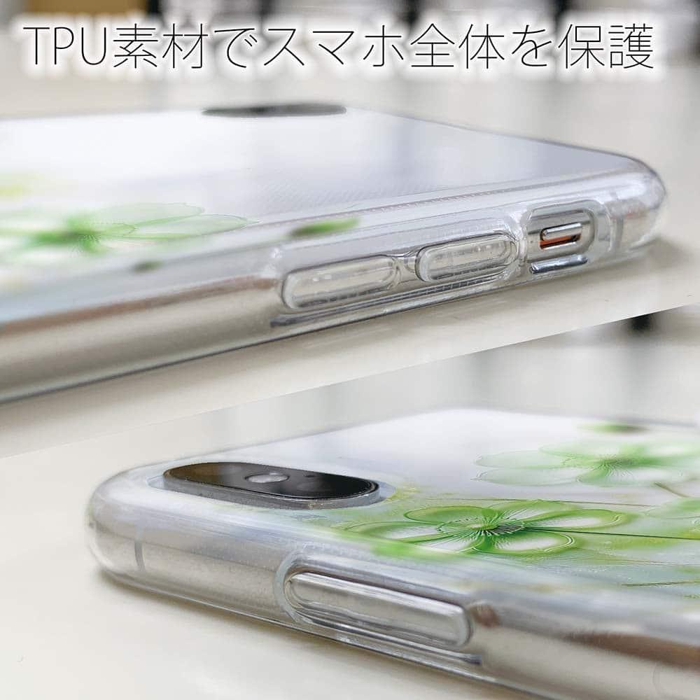 iPhone17/iPhoneAir 花柄 全機種対応☆TPUケース プラスチックフラワー グリーンNo2 | 5枚目