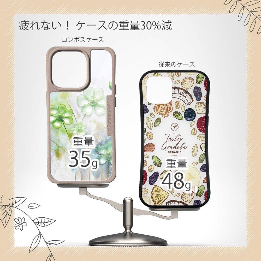 iPhone16/iPhone16e 花柄 コンポスケース プラスチックフラワー グリーンNo2 | 9枚目