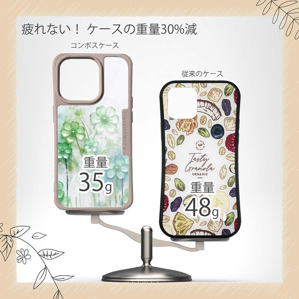 iPhone16/iPhone16e 花柄 コンポスケース プラスチックフラワー グリーンNo1 | 9枚目