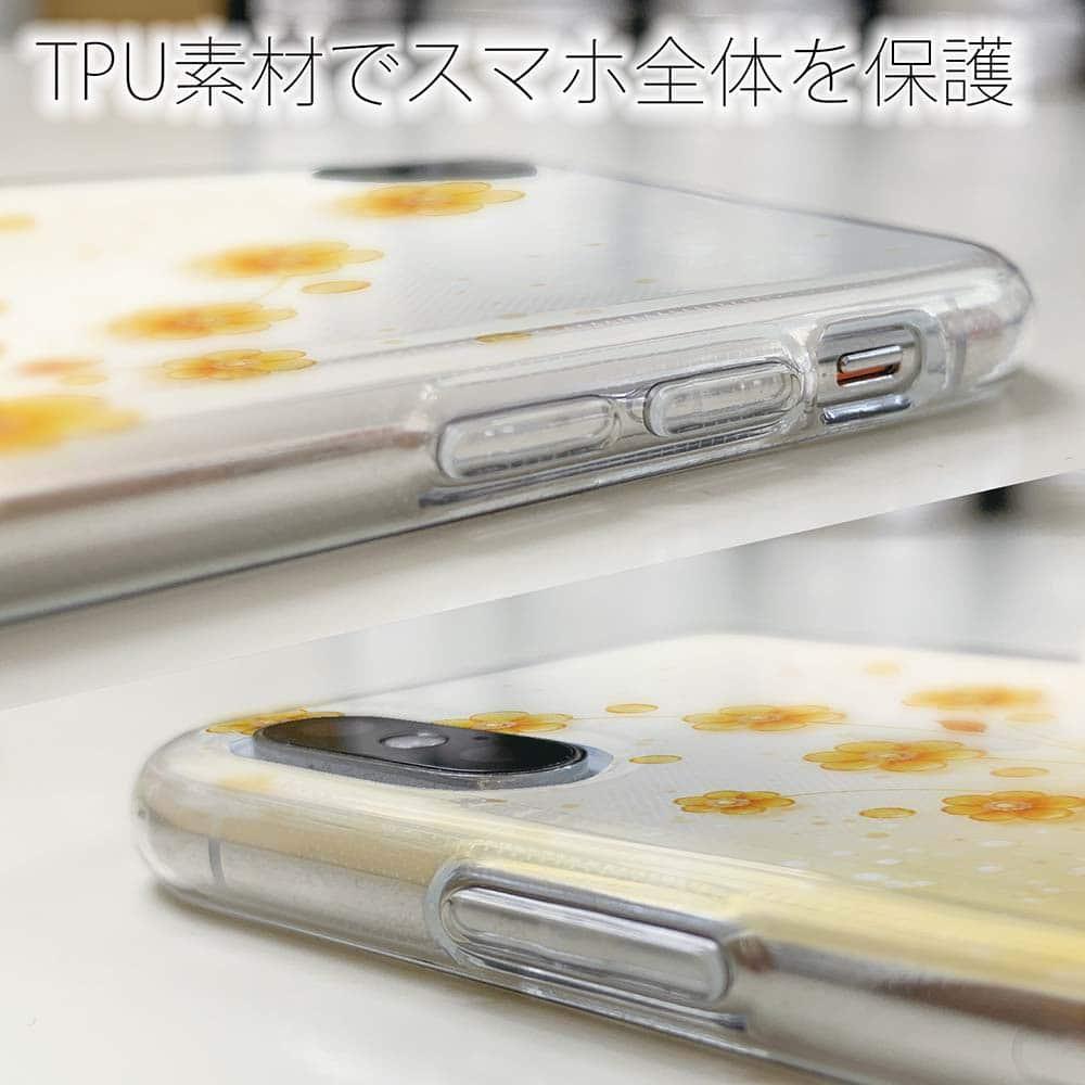 iPhone17/iPhoneAir 花柄 全機種対応☆TPUケース プラスチックフラワー オレンジNo2 | 5枚目