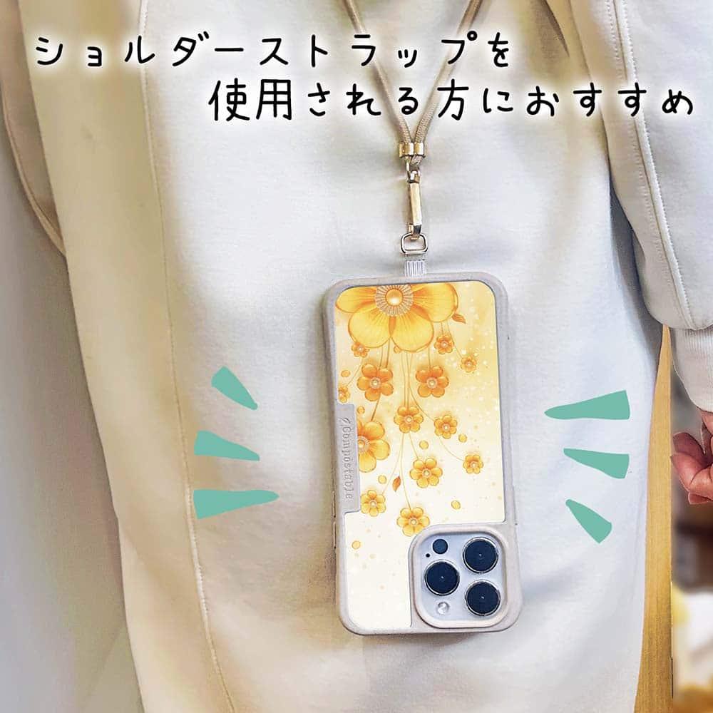 iPhone17 花柄 全機種対応☆【インナーシート/デザインシート】 プラスチックフラワー オレンジNo2 | 9枚目