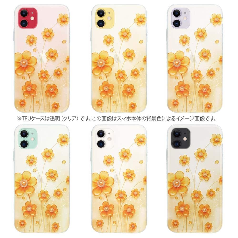 iPhone17/iPhoneAir 花柄 全機種対応☆TPUケース プラスチックフラワー オレンジNo1 | 9枚目
