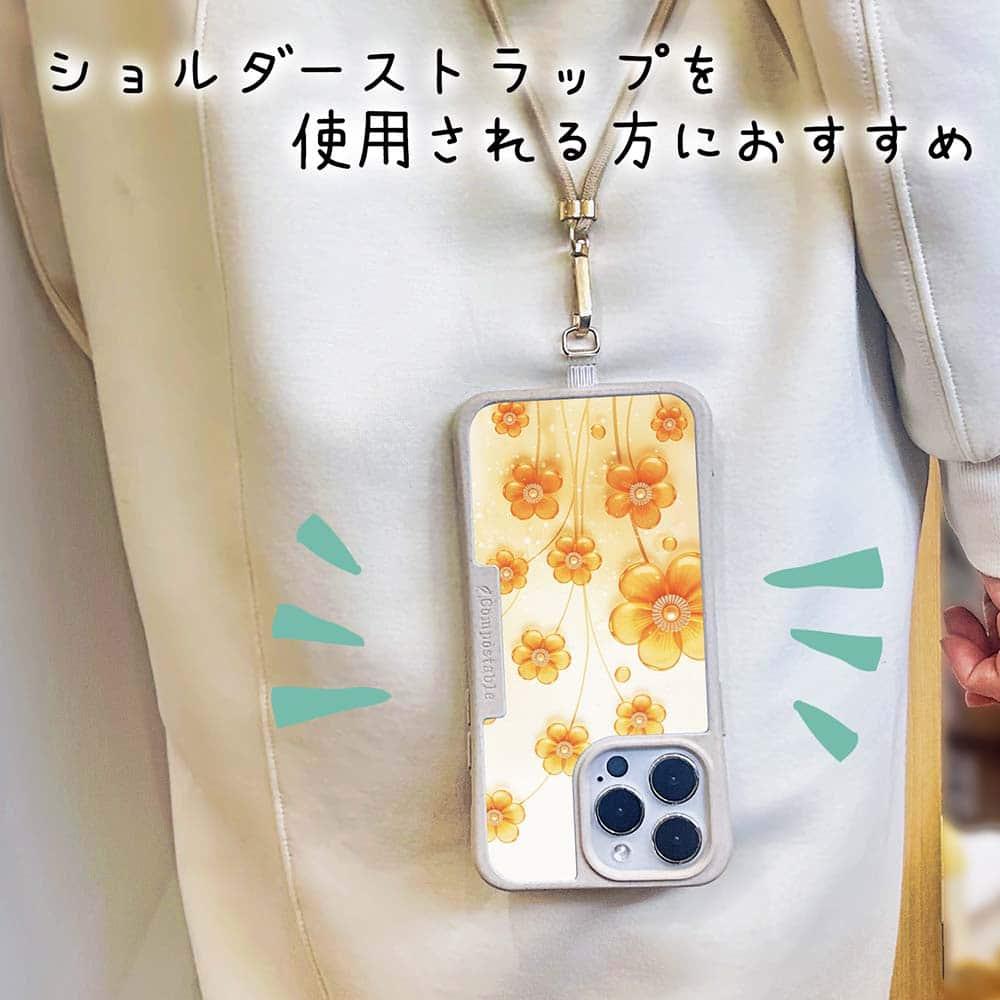 iPhone17 花柄 全機種対応☆【インナーシート/デザインシート】 プラスチックフラワー オレンジNo1 | 9枚目