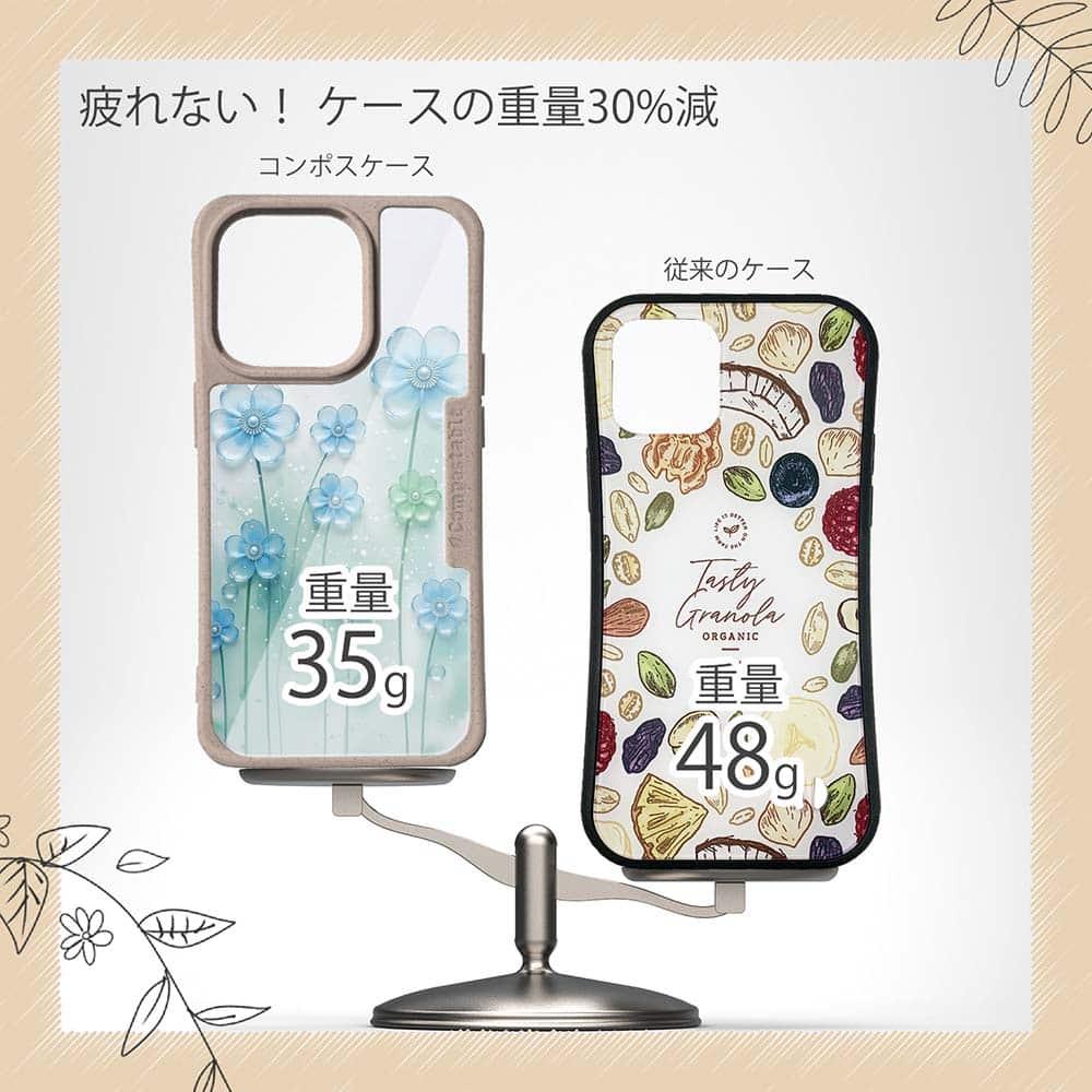 iPhone16/iPhone16e 花柄 コンポスケース プラスチックフラワー ブルーNo2 | 9枚目