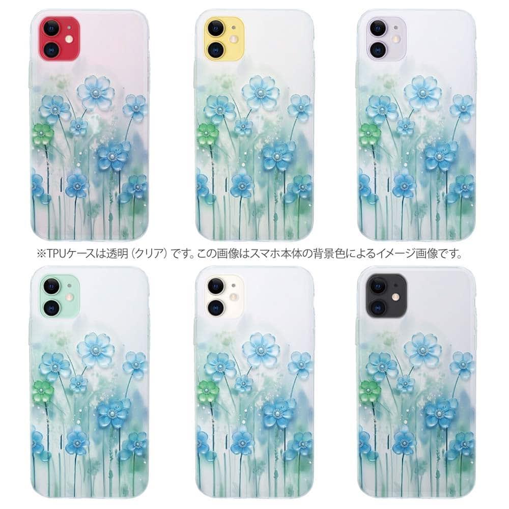 iPhone17/iPhoneAir 花柄 全機種対応☆TPUケース プラスチックフラワー ブルーNo1 | 9枚目