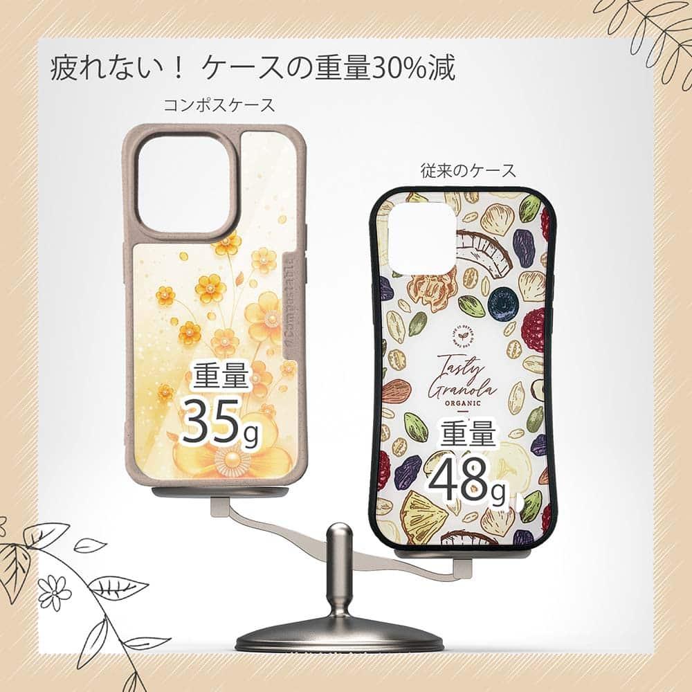 iPhone16/iPhone16e 花柄 コンポスケース プラスチックフラワー オレンジNo2 | 9枚目