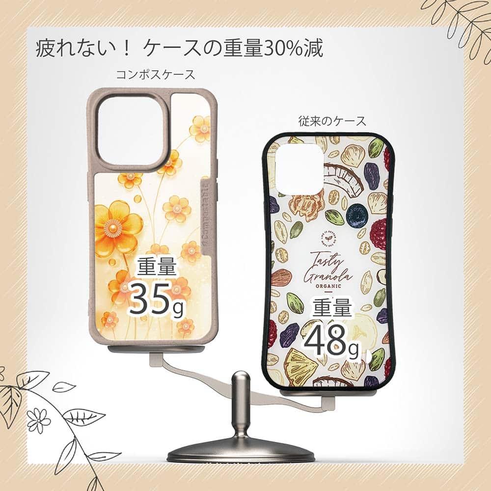 iPhone16/iPhone16e 花柄 コンポスケース プラスチックフラワー オレンジNo1 | 9枚目