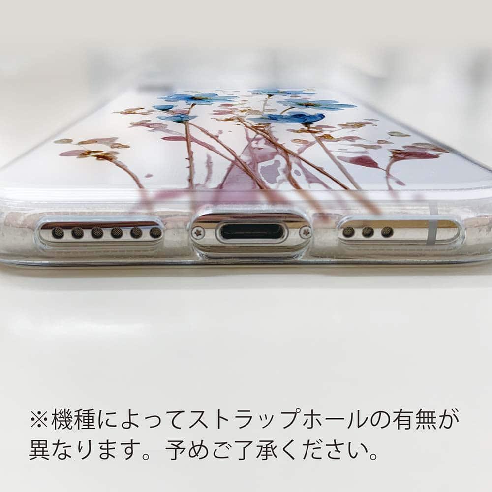 iPhone17/iPhoneAir 花柄 全機種対応☆TPUケース 日本の花画風 ブルー | 6枚目