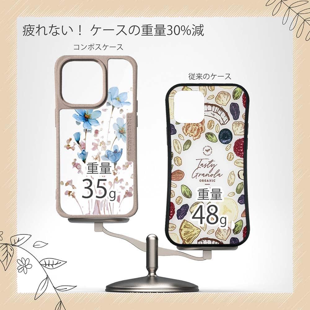 iPhone16/iPhone16e 花柄 コンポスケース 日本の花画風 ブルー | 9枚目