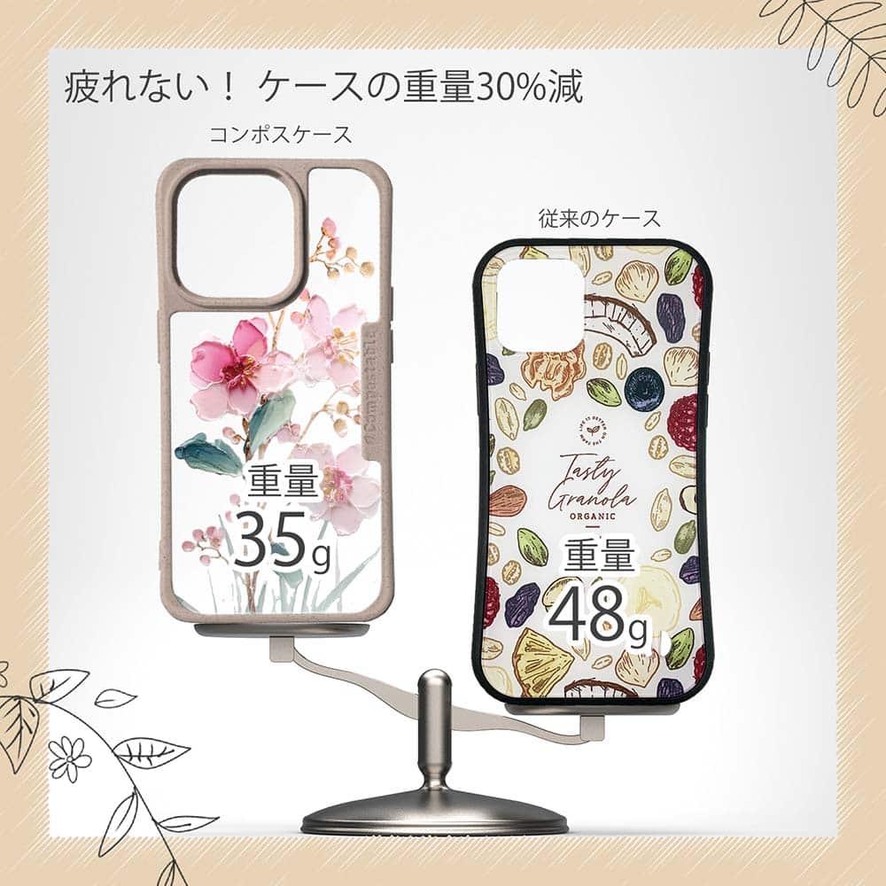 iPhone16/iPhone16e 花柄 コンポスケース 日本の花画風 ピンク | 9枚目