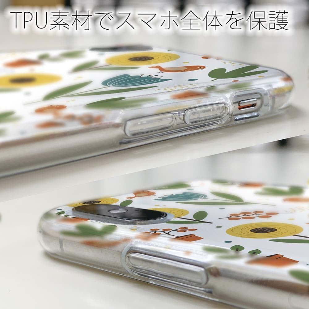 iPhone17/iPhoneAir 花柄 全機種対応☆TPUケース 北欧デザイン 秋の向日葵 | 5枚目