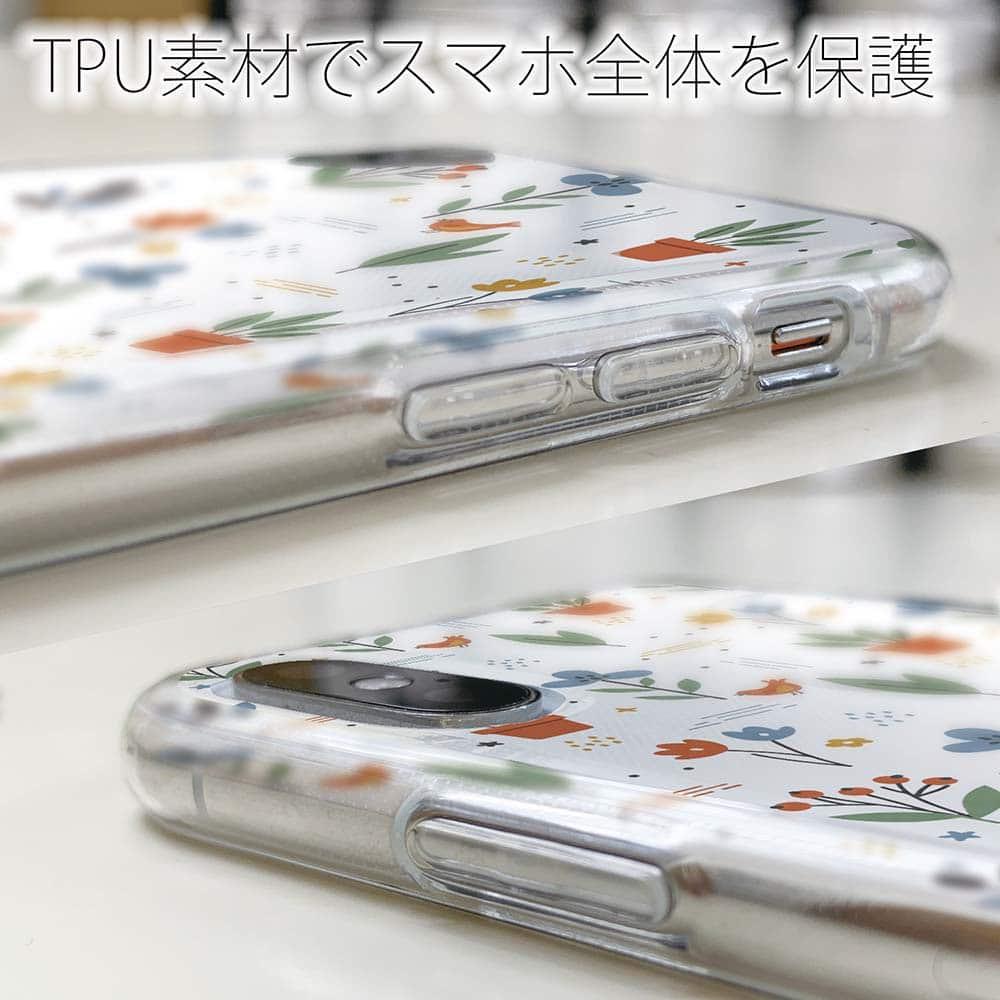 iPhone17/iPhoneAir 花柄 全機種対応☆TPUケース 北欧デザイン ビオトープ | 5枚目