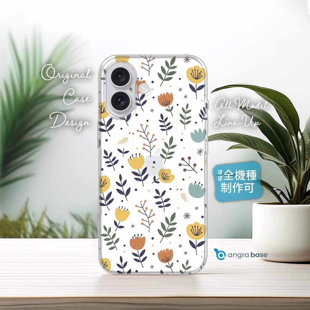 iPhone17/iPhoneAir 花柄 全機種対応☆TPUケース 北欧デザイン チューリップ畑