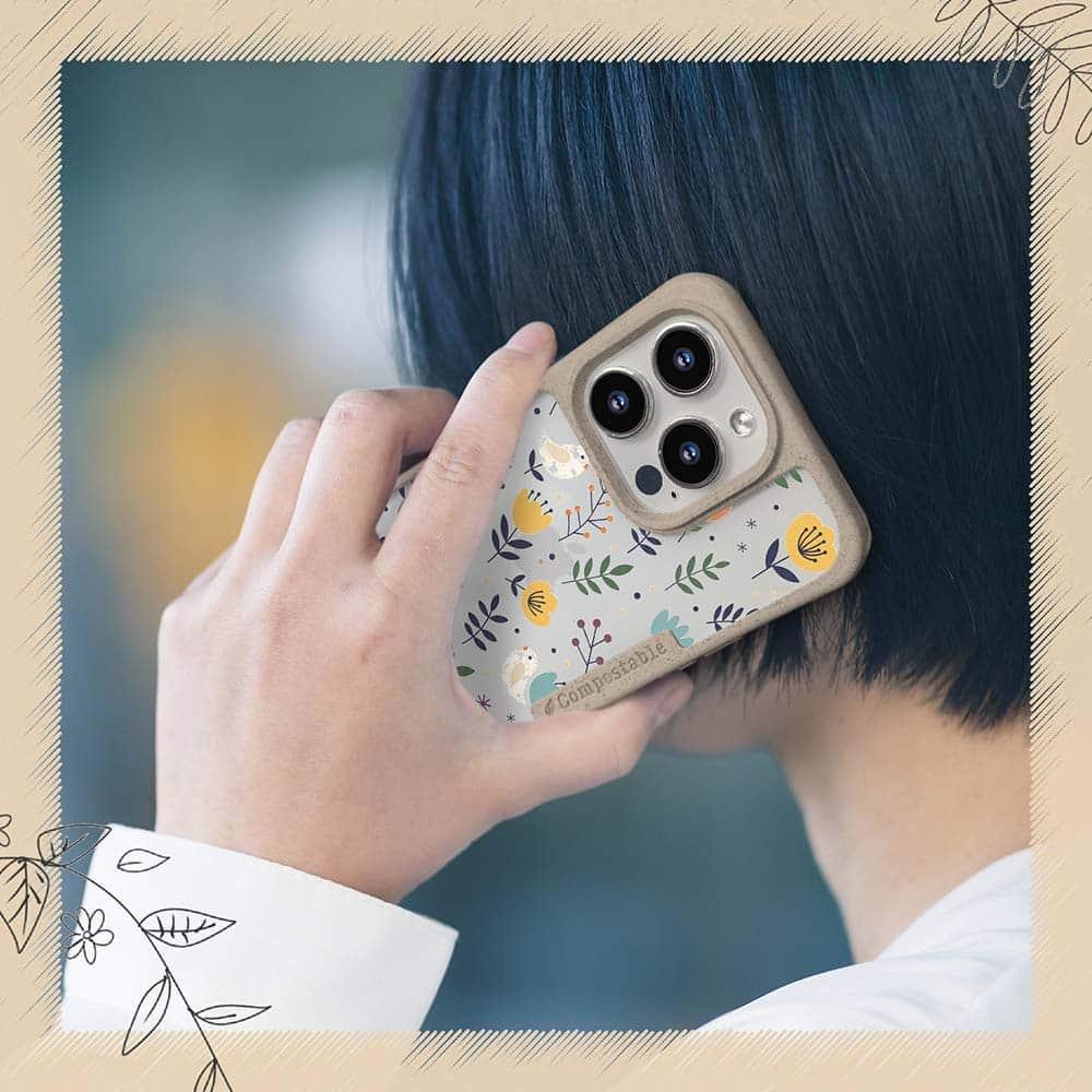 iPhone16/iPhone16e 花柄 コンポスケース 北欧デザイン チューリップ畑 | 7枚目