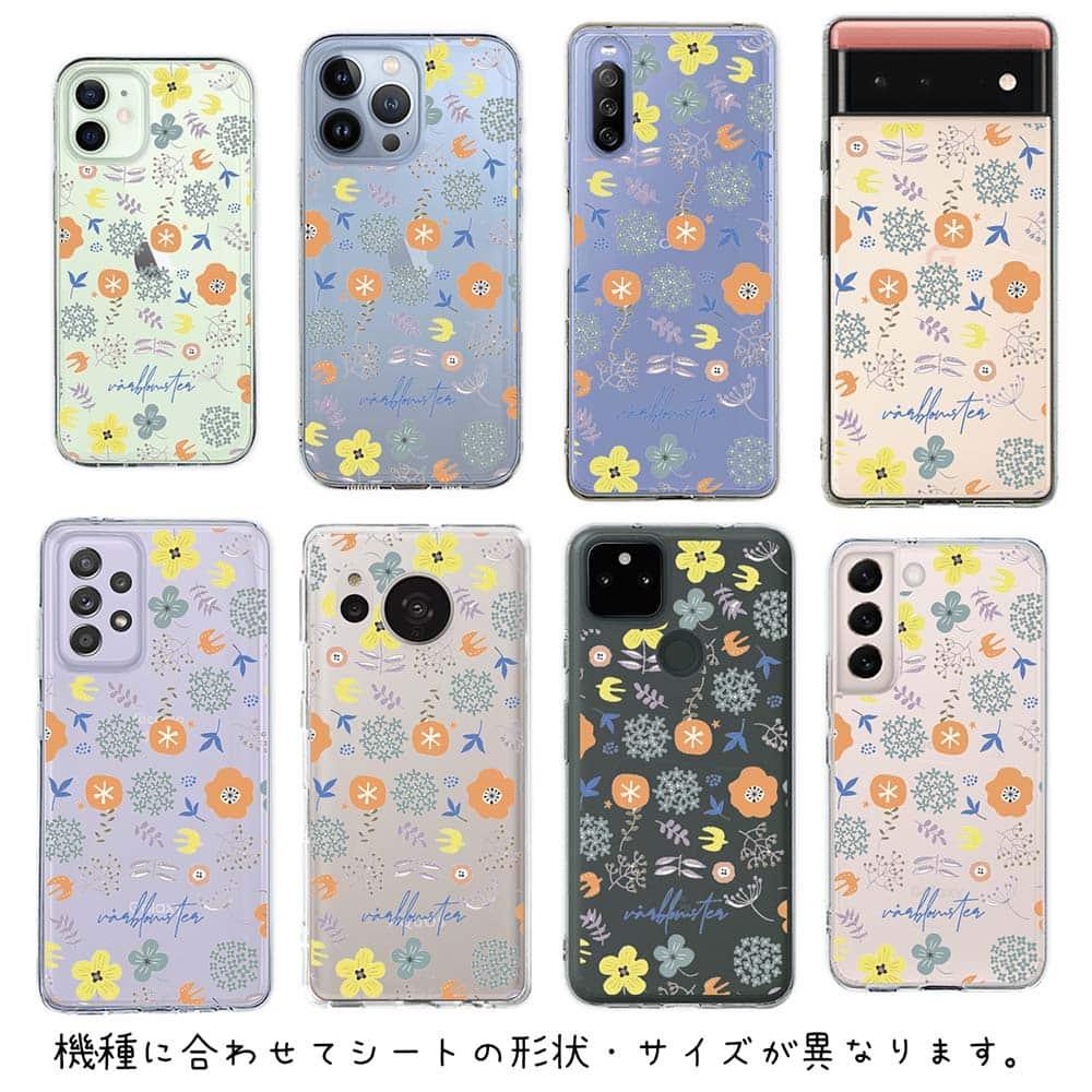 iPhone17 花柄 全機種対応☆【インナーシート/デザインシート】 北欧デザイン 春の花 | 6枚目