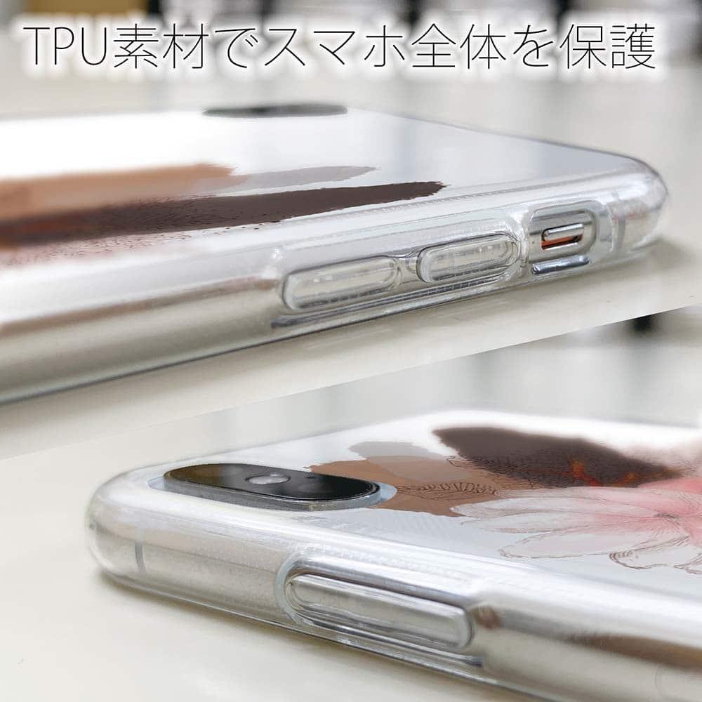iPhone17/iPhoneAir/iPhone17Pro 花柄 全機種対応☆TPUケース ニュアンス・ライトピンク | 5枚目