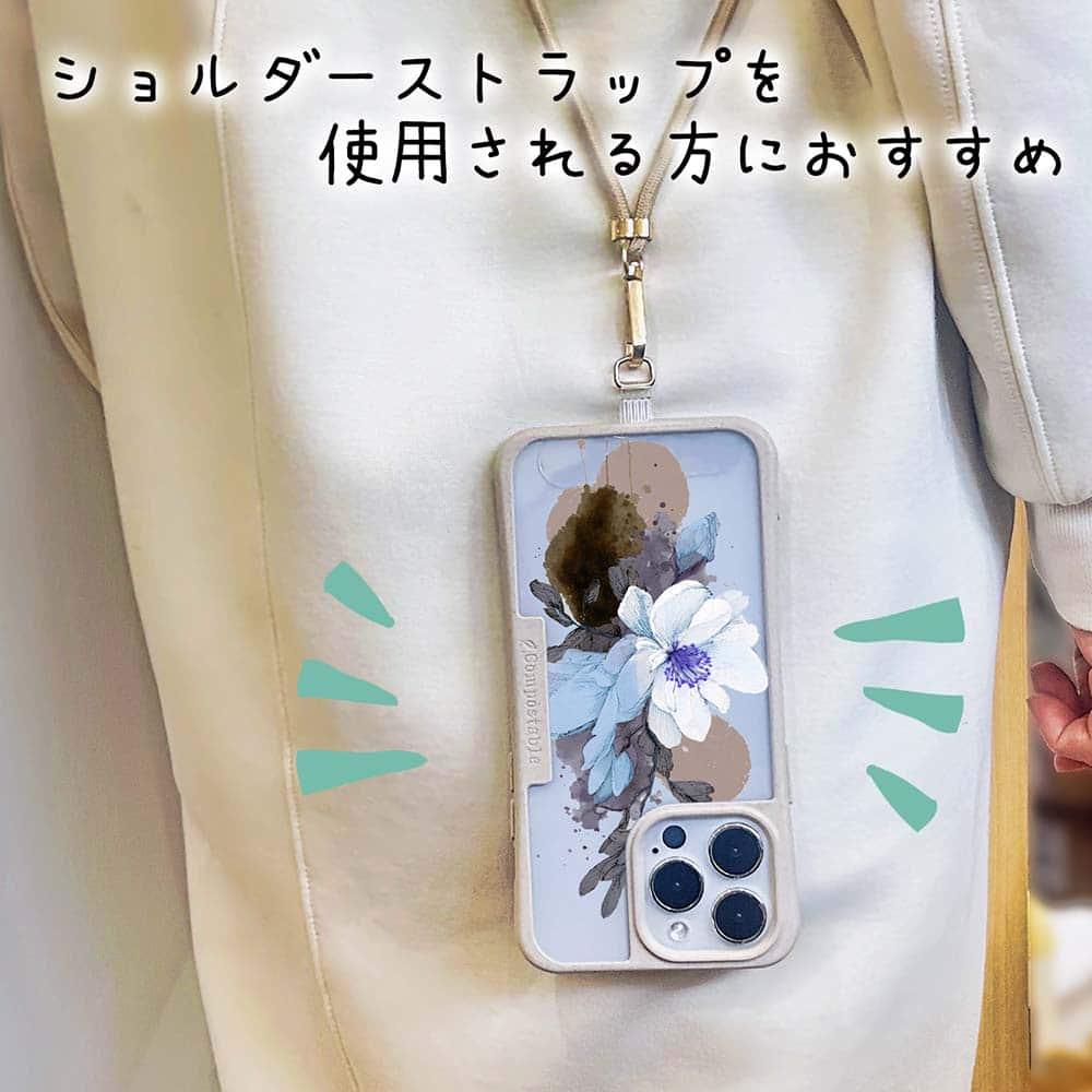 iPhone17/iPhoneAir 花柄 全機種対応☆【インナーシート/デザインシート】 ニュアンス・ペールブルー | 9枚目