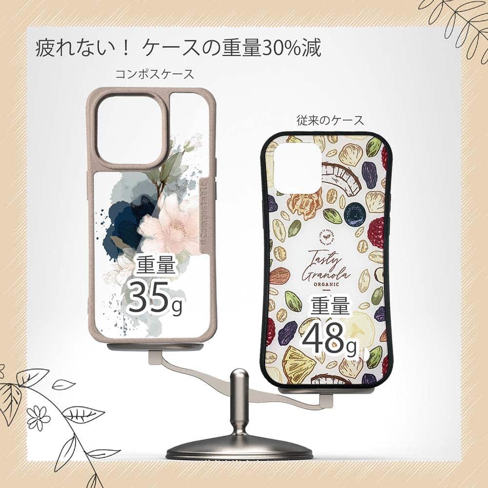 iPhone16/iPhone16e/iPhone16 Pro 花柄 コンポスケース ニュアンス・パウダーピンク | 9枚目