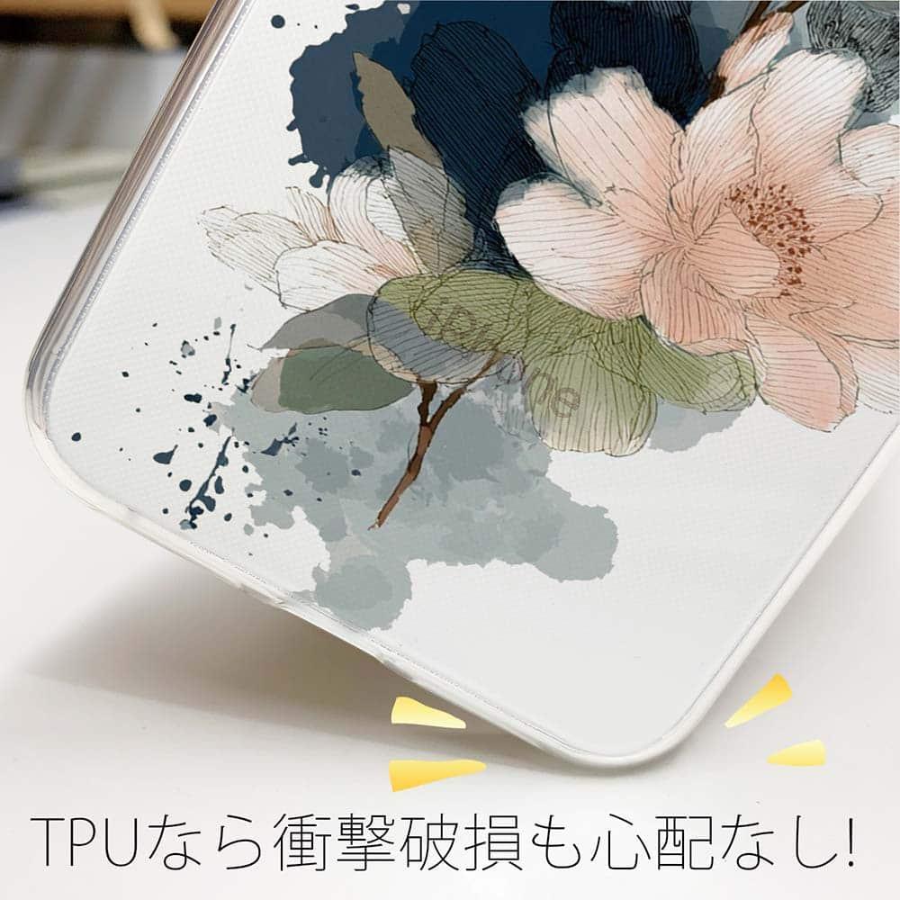 iPhone17/iPhoneAir/iPhone17Pro 花柄 全機種対応☆TPUケース ニュアンス・パウダーピンク | 4枚目