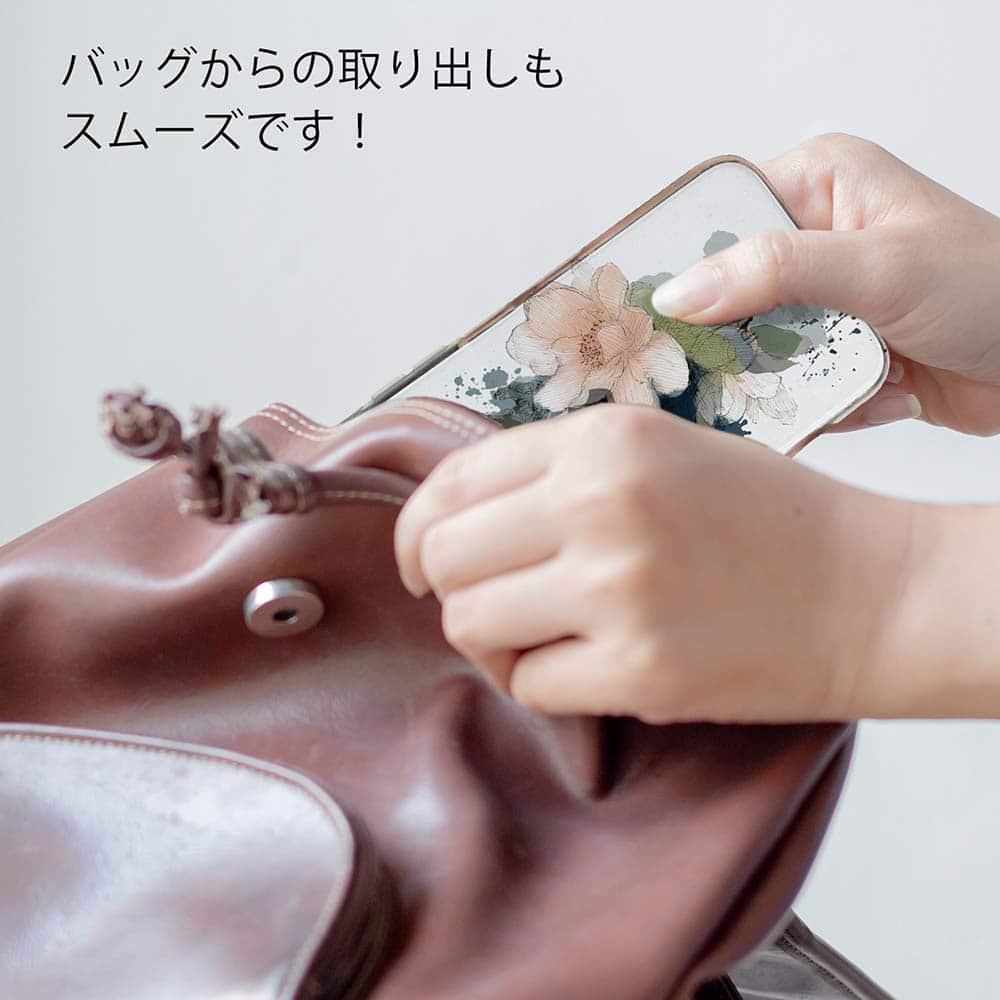 iPhone17/iPhoneAir/iPhone17Pro 花柄 全機種対応☆TPUケース ニュアンス・パウダーピンク | 8枚目