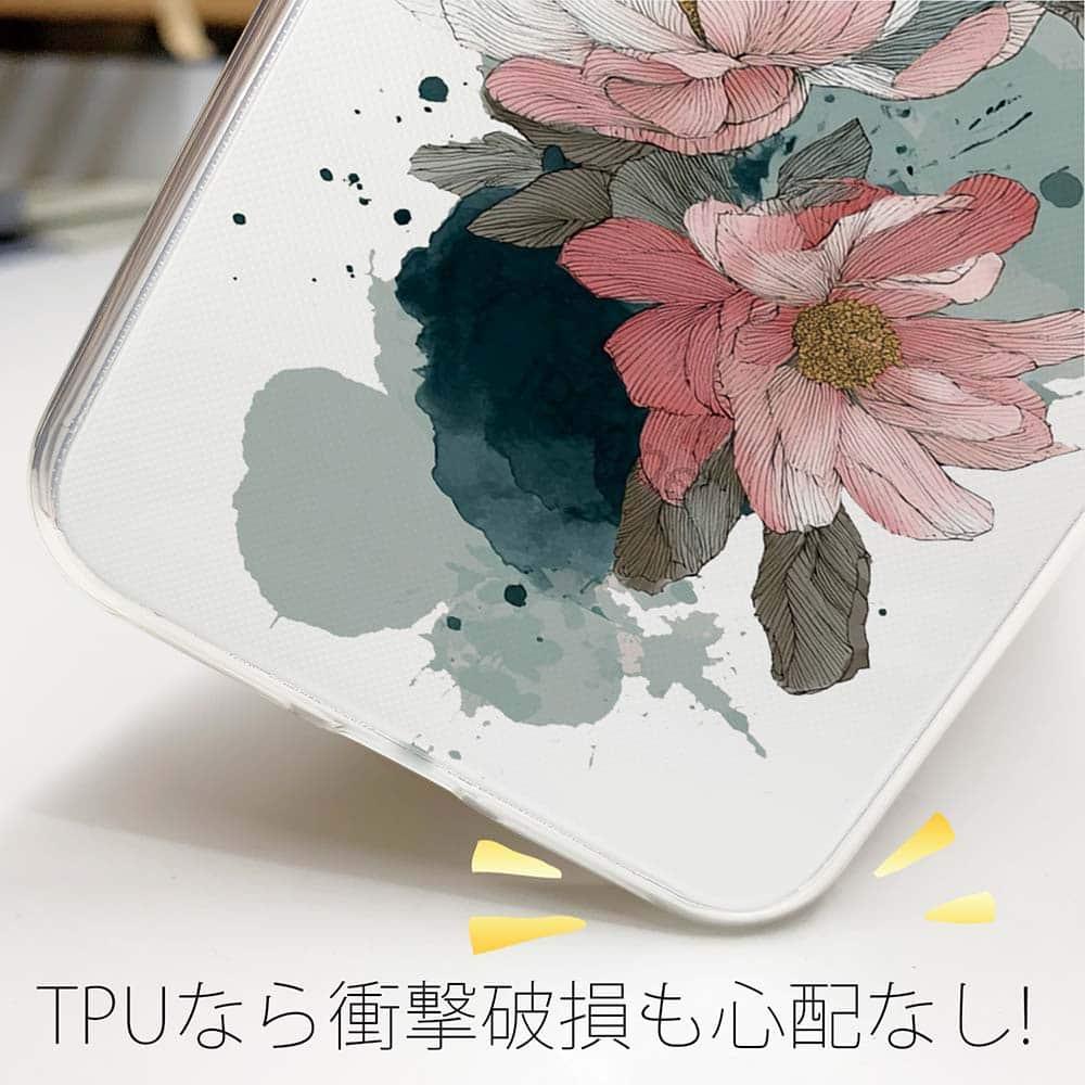 iPhone17/iPhoneAir/iPhone17Pro 花柄 全機種対応☆TPUケース ニュアンス・ピンク | 4枚目