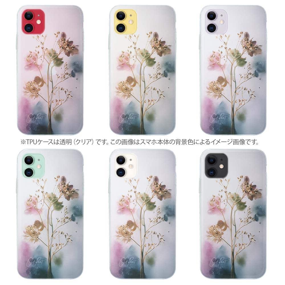 iPhone17/iPhoneAir/iPhone17Pro 花柄 全機種対応☆TPUケース オイルペイント 光の記憶 | 9枚目