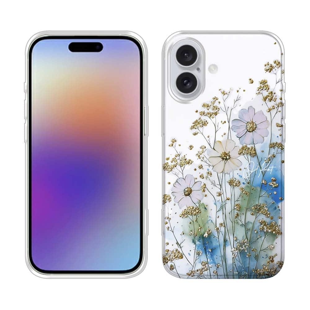 iPhone17/iPhoneAir/iPhone17Pro 花柄 全機種対応☆TPUケース オイルペイント 色彩の戯れ | 2枚目