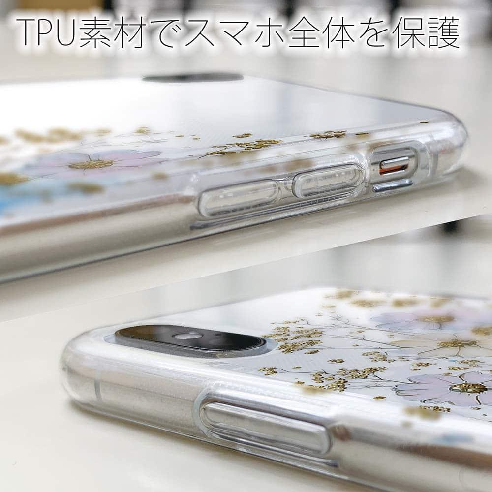 iPhone17/iPhoneAir/iPhone17Pro 花柄 全機種対応☆TPUケース オイルペイント 色彩の戯れ | 5枚目