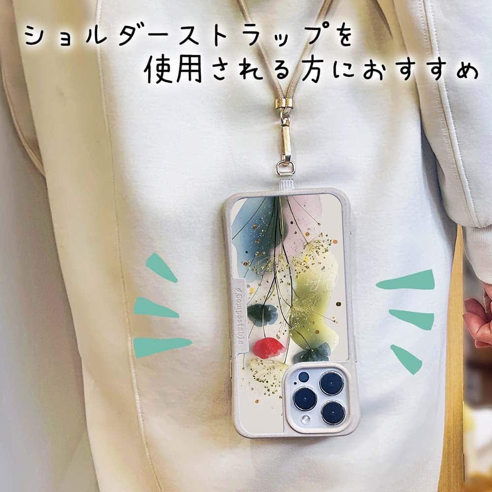 iPhone17/iPhoneAir 花柄 全機種対応☆【インナーシート/デザインシート】 オイルペイント 金糸のスピカ | 9枚目