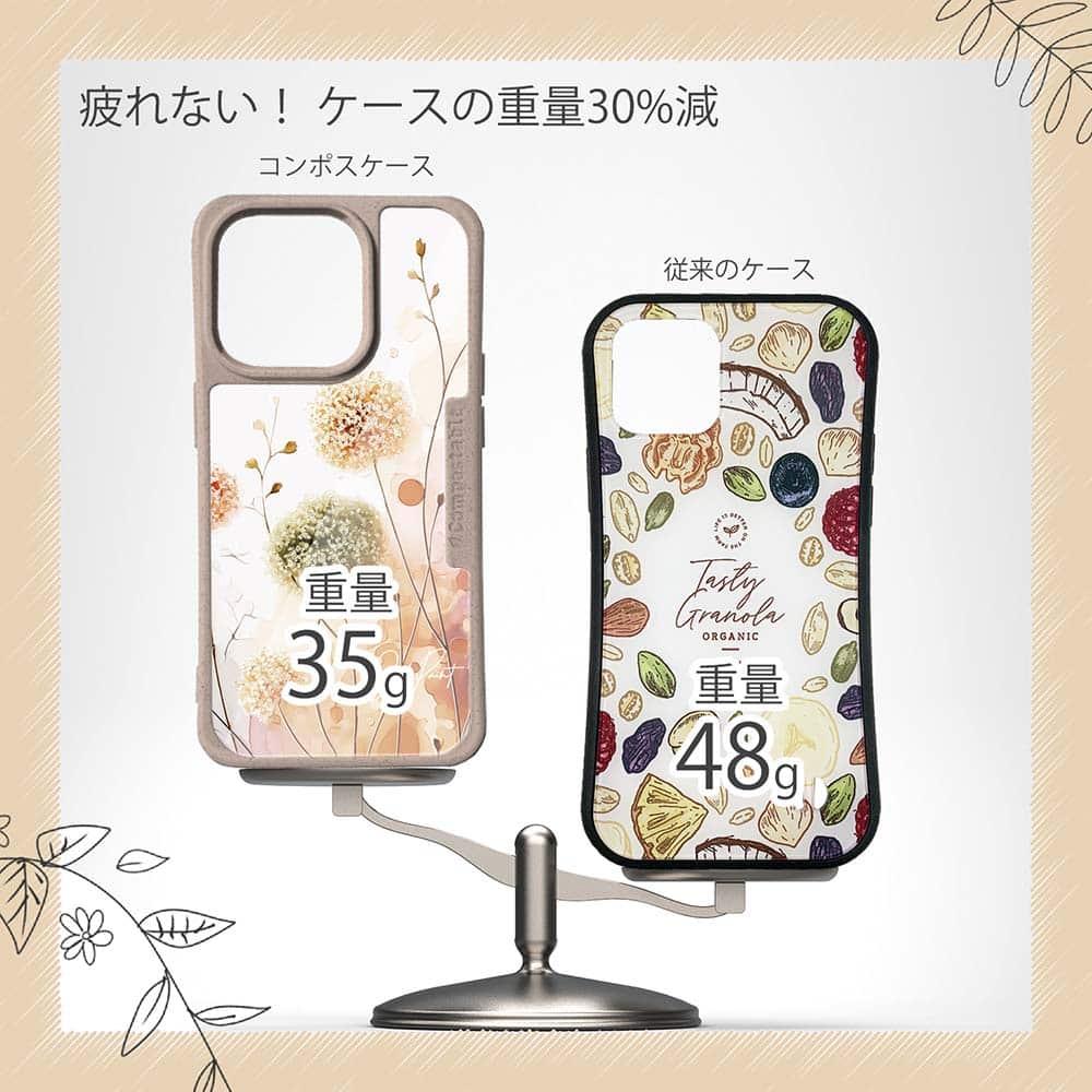 iPhone16/iPhone16e/iPhone16 Pro/iPhone15 花柄 コンポスケース 秋色の綿毛 | 9枚目