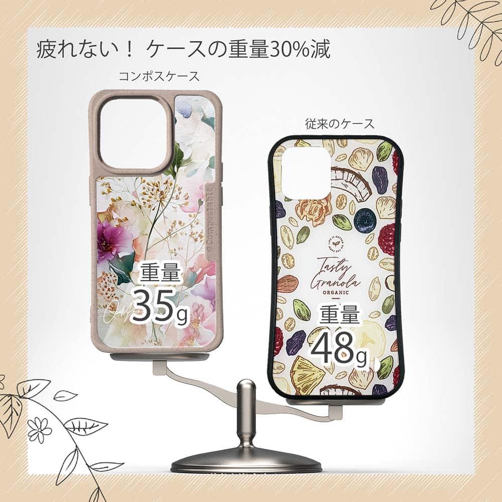 iPhone16/iPhone16e/iPhone16 Pro/iPhone15 花柄 コンポスケース マゼンタの奔流 | 9枚目